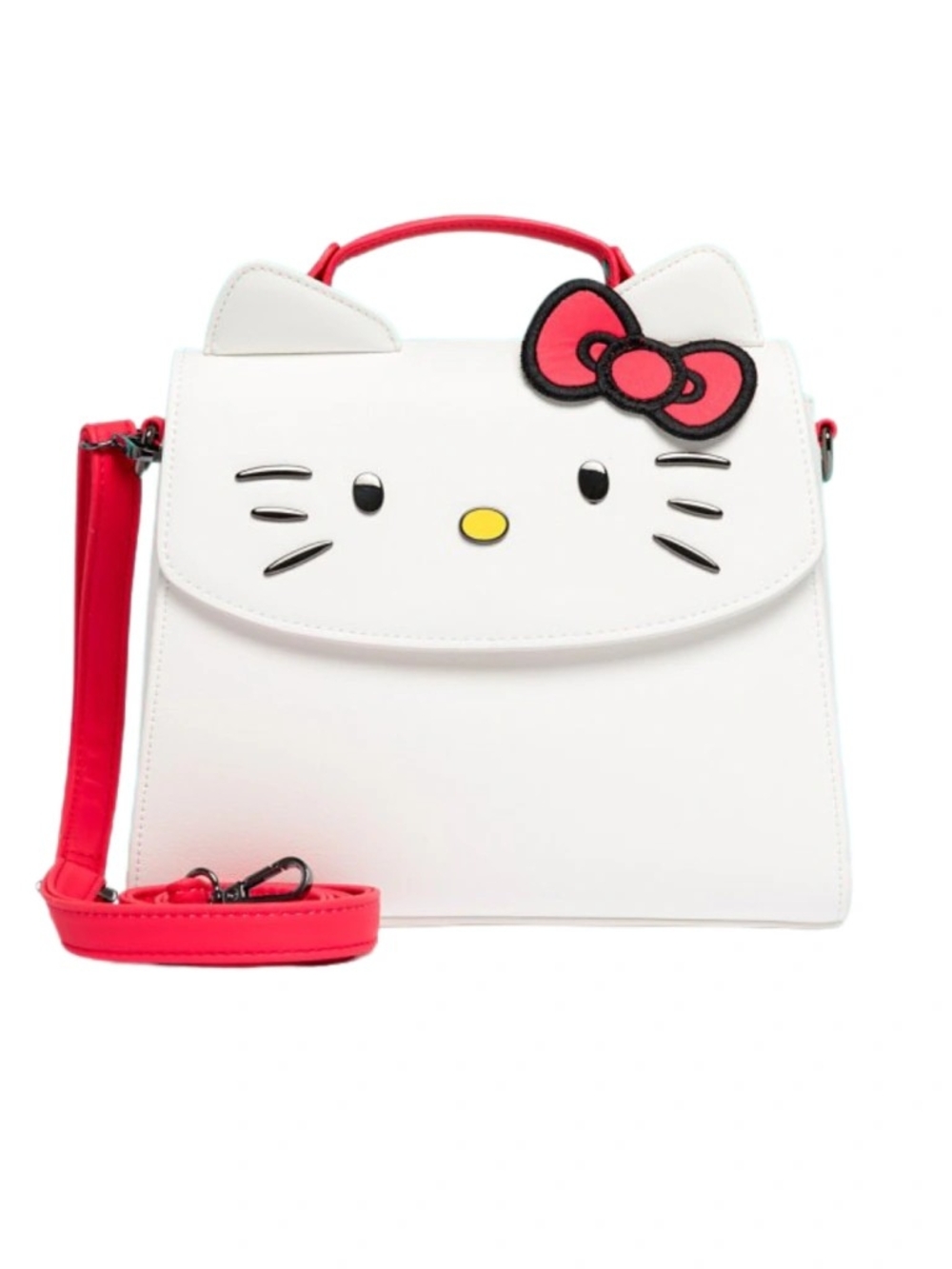 Hello Kitty White & Red Top-Handle Satchel
